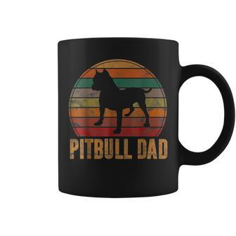Retro Pitbull Dad Dog Lover Pet Daddy Pit Bull Father Coffee Mug | Crazezy