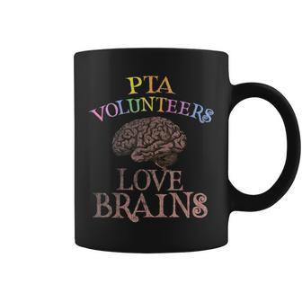 Retro Pta Volunrs Love Brains This Is My Scary Mom Dad Coffee Mug - Monsterry UK