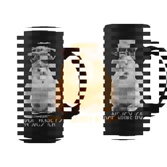 Retro Rodent Capybara Dont Worry Be Capy Coffee Mug - Seseable