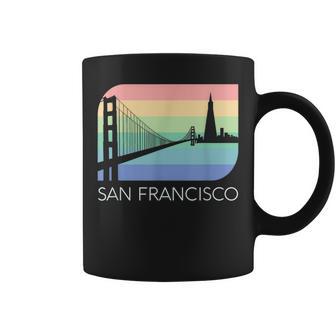 Retro San Francisco California Vintage Bay Area Oakland Sfo Coffee Mug - Monsterry