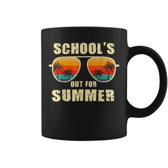 Retro Schools Out For Summer Last Day Of School Teacher Boy Coffee Mug - Seseable