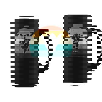 Retro Shaka & Surf Sign Cool Vintage Surfer Surfing Coffee Mug - Thegiftio UK