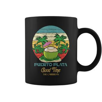 Retro Souvenir Puerto Plata Dominican Republic Coffee Mug - Monsterry