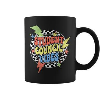 Retro Student Council Vibes Groovy School Student Council Coffee Mug - Seseable