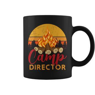 Retro Summer Camp Director Outdoor Vacation Counselor Camper Coffee Mug - Monsterry