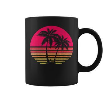 Retro Sunrise Palm Trees - & Sizes Coffee Mug - Monsterry UK