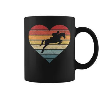 Retro Sunset Horse Lover Rider Equestrian Horseman Coffee Mug | Mazezy
