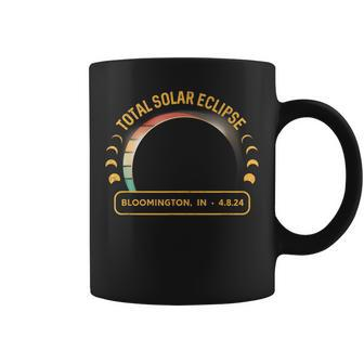 Retro Sunset Total Solar Eclipse Bloomington Indiana Coffee Mug - Seseable