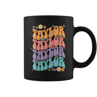 Retro Taylor First Name Personalized Birthday Coffee Mug | Mazezy