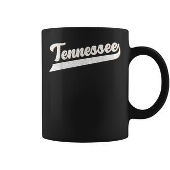 Retro Tennessee Cursive Swoosh Baseball Sports Script Coffee Mug - Monsterry UK