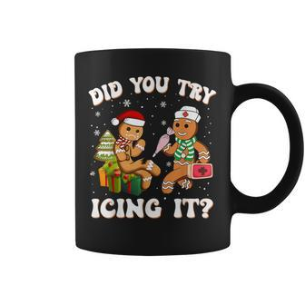 Retro Did You Try Icing It Christmas Gingerbread Pt Coffee Mug | Mazezy