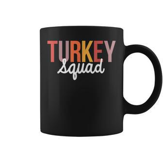 Retro Turkey Squad Thanksgiving Family Matching Group Coffee Mug - Thegiftio UK