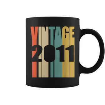Retro Vintage 2011 13 Yrs Old Bday 13Th Birthday Coffee Mug - Monsterry