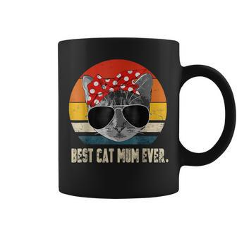 Retro Vintage Best Cat Mum Ever Cat Mummy Cat Mother Coffee Mug - Thegiftio UK