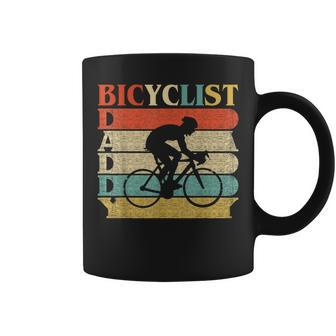 Retro Vintage Daddy Bicyclist Bicycle Dad Coffee Mug | Crazezy