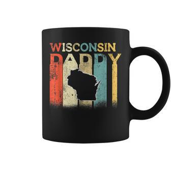 Retro Vintage Daddy Wisconsin Wisconsin Dad Coffee Mug | Crazezy CA