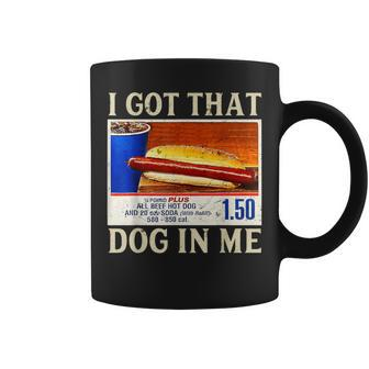Retro Vintage I Got-That Dog In Me Hotdog Mens Coffee Mug | Mazezy