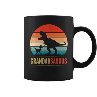 Retro Vintage Grandadsaurus Rex Family Father's Day Coffee Mug - Monsterry UK