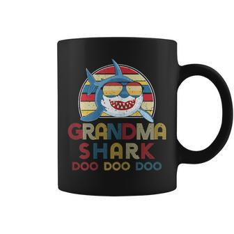 Retro Vintage Grandma Sharks For Women Coffee Mug - Monsterry