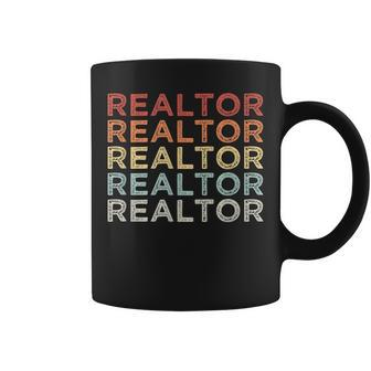 Retro Vintage Realtor Real Estate Agent Idea Coffee Mug - Monsterry