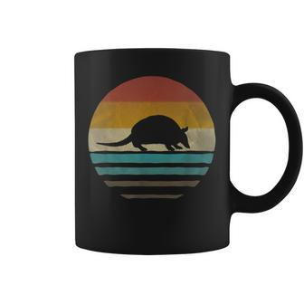 Retro Vintage Sunset Armadillo Animal Lover Cute Coffee Mug | Crazezy UK