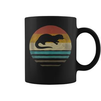 Retro Vintage Sunset Sea Otter Animal Lover Cute Coffee Mug | Crazezy