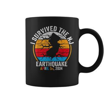 Retro Vintage I Survived The Nj Earthquake Coffee Mug | Mazezy