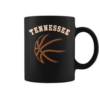 Retro Vintage Usa Tennessee State Basketball Souvenir Coffee Mug - Seseable