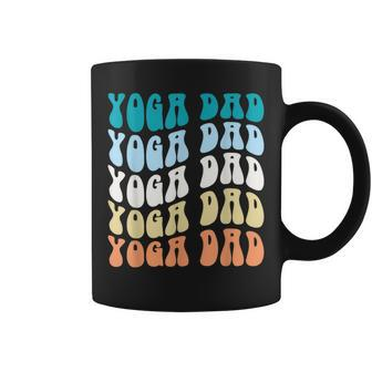 Retro Yoga Dad Father's Day Retro Groovy Daddy Yoga Coffee Mug - Monsterry AU