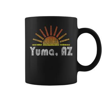 Retro Yuma Arizona Sunrise Sunset Vintage Coffee Mug - Monsterry AU