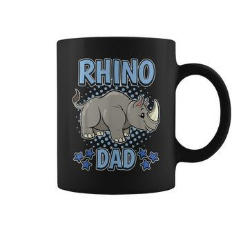 Rhino Dad Daddy Father's Day Rhinoceros Rhino Coffee Mug - Monsterry
