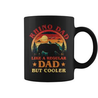 Rhino Dad Like A Regular Dad Rhino Vintage Father's Day Coffee Mug - Monsterry