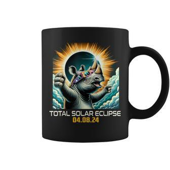 Rhino Selfie Solar Eclipse Coffee Mug - Monsterry UK