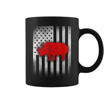 Rhino Us Flag Coffee Mug - Monsterry CA