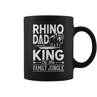 Rhinos Papa Rhinoceros Zoology Animal Rhino Dad Coffee Mug - Monsterry