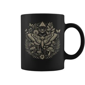 Therian Grunge Fairycore Aesthetic Luna Moth Cottagecore Coffee Mug - Seseable