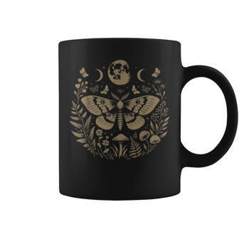 Therian Grunge Fairycore Aesthetic Luna Moth Cottagecore Coffee Mug | Mazezy