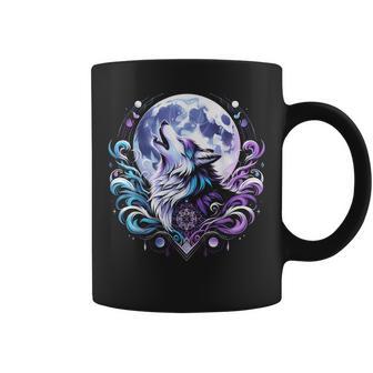 Therian Pride Furry Wolf Vintage Women's Cute Lgbtq Coffee Mug - Monsterry