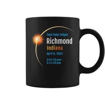 Richmond Indiana In Total Solar Eclipse 2024 1 Coffee Mug - Monsterry UK