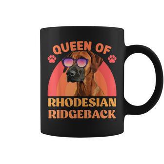 Ridgeback Queen Of Rhodesian Ridgeback Owner Vintage Coffee Mug - Monsterry AU