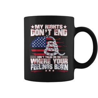 My Rights Don't End Where Your Feelings Begin Gun T Coffee Mug - Monsterry AU