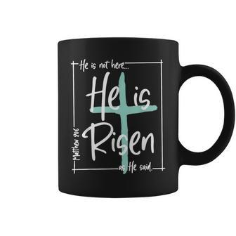 He Is Risen Easter Christian Coffee Mug - Seseable