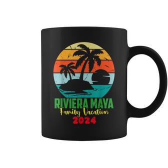 Riviera Maya Beach Family Vacation 2024 Reunion Trip Retro Coffee Mug - Thegiftio UK