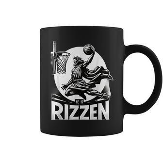 He Is Rizzin Jesus Basketball Coffee Mug - Monsterry UK