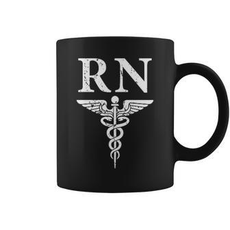 Rn Registered Nurse Caduceus Medical Symbol Coffee Mug - Monsterry DE