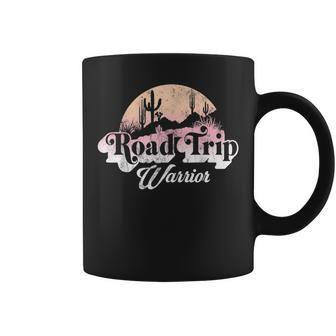Road Trip Warrior In The Desert Graphic Coffee Mug - Monsterry