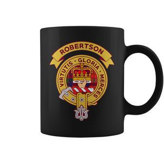 Robertson Clan Badge Scottish Tartan Coffee Mug - Monsterry AU