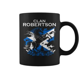 Robertson Clan Family Last Name Scotland Scottish Coffee Mug - Seseable