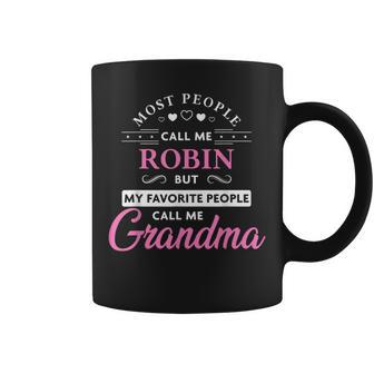 Robin Name Personalized Grandma Coffee Mug - Monsterry