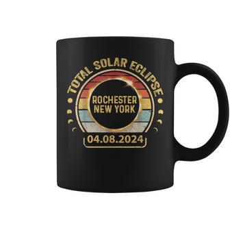 Rochester New York Ny Total Solar Eclipse Party 2024 Usa Map Coffee Mug - Seseable